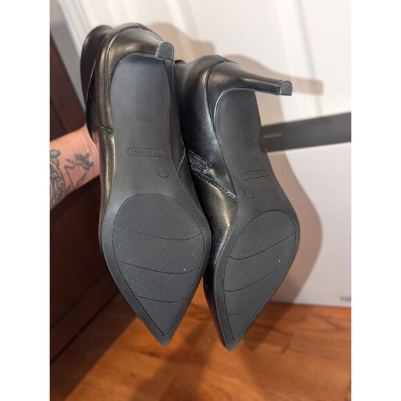 Nine West Size 8.5 M Gola Black Heeled Women's Boots with Stiletto Heel NIB - Picture 9 of 10